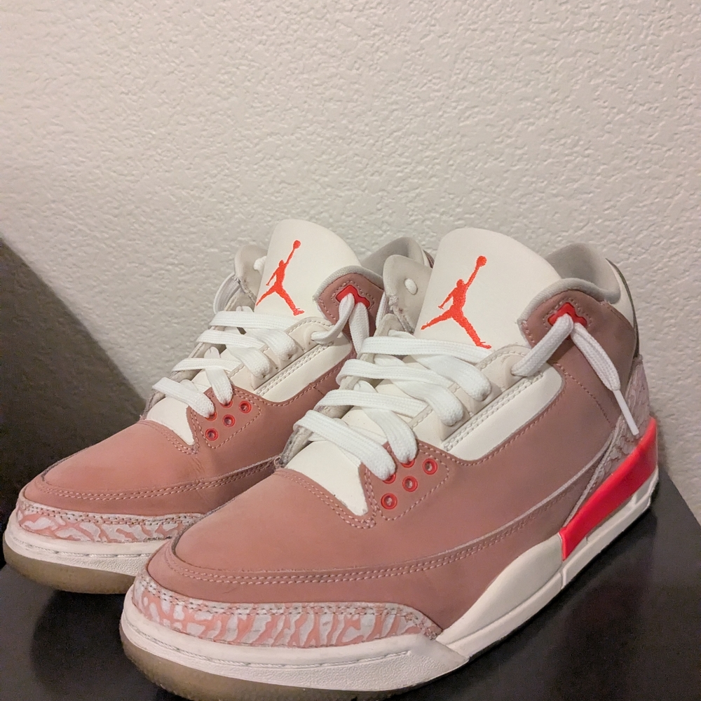 Air Jordan Sneakers in Pink and White